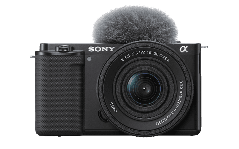 Sony a ZV-E10K - Digitalkamera - spejlløst - 24.2 MP - APS-C - 4K / 30 fps 16-50 mm Power Zoom-objektiv - Wireless LAN, Bluetooth - sort