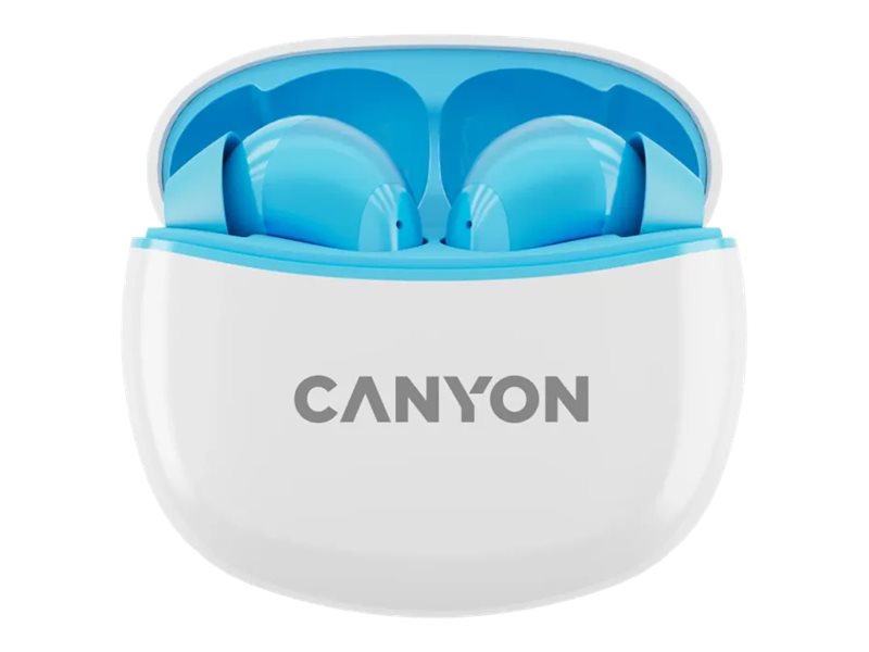 Canyon CNS-TWS5BL Trådløs TWS earbuds Blå Hvid