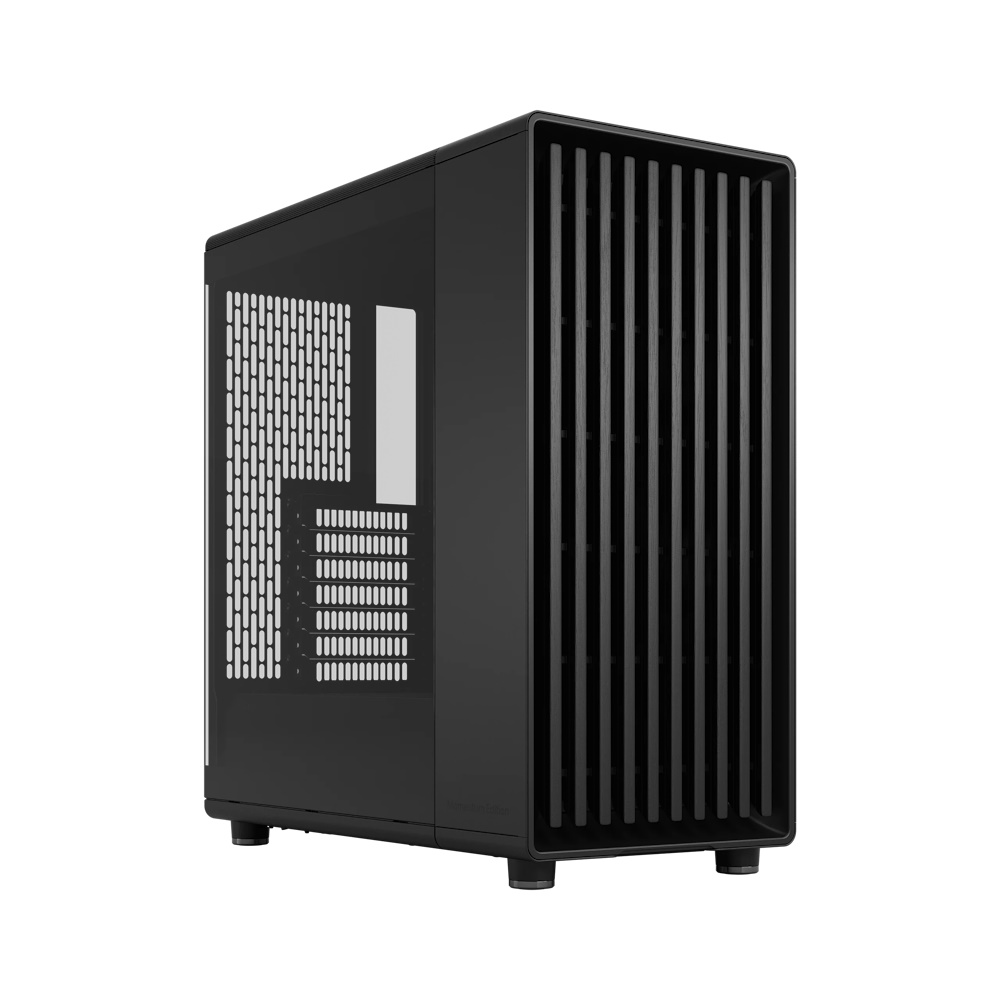 Fractal Design North - Momentum Edition - tower - ATX - sidepanel med vindue (hærdet glas) - ingen strømforsyning (ATX) - sort - USB/Audio/Mic