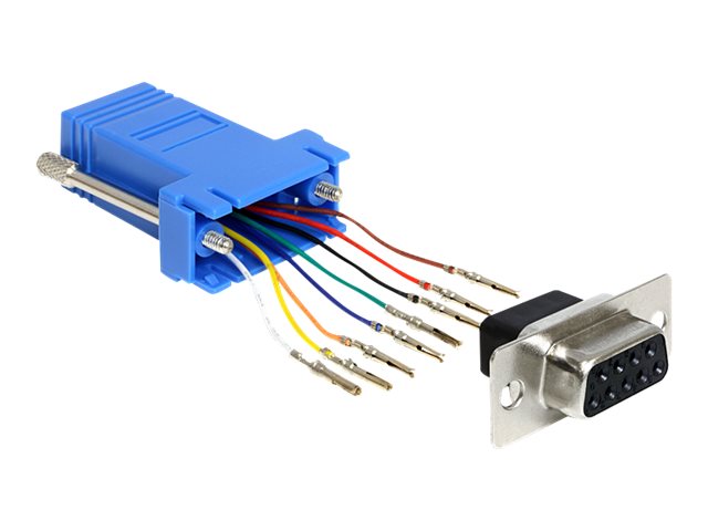 DeLOCK D-Sub 9 Pin female > RJ45 female assembly kit
