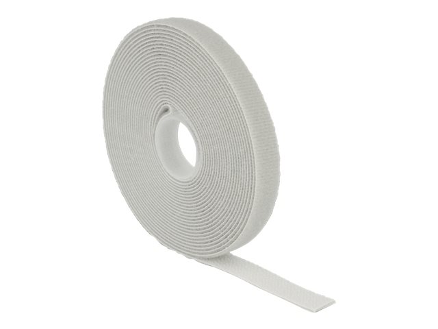 Delock Hook-and-loop fastener - Kabelbånd - 5 m - grå