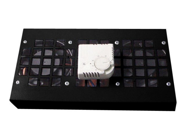 DIGITUS Professional Line DN-19 FAN-2-WM-T-SW Bakke til blæser i rack 1-pack Sort