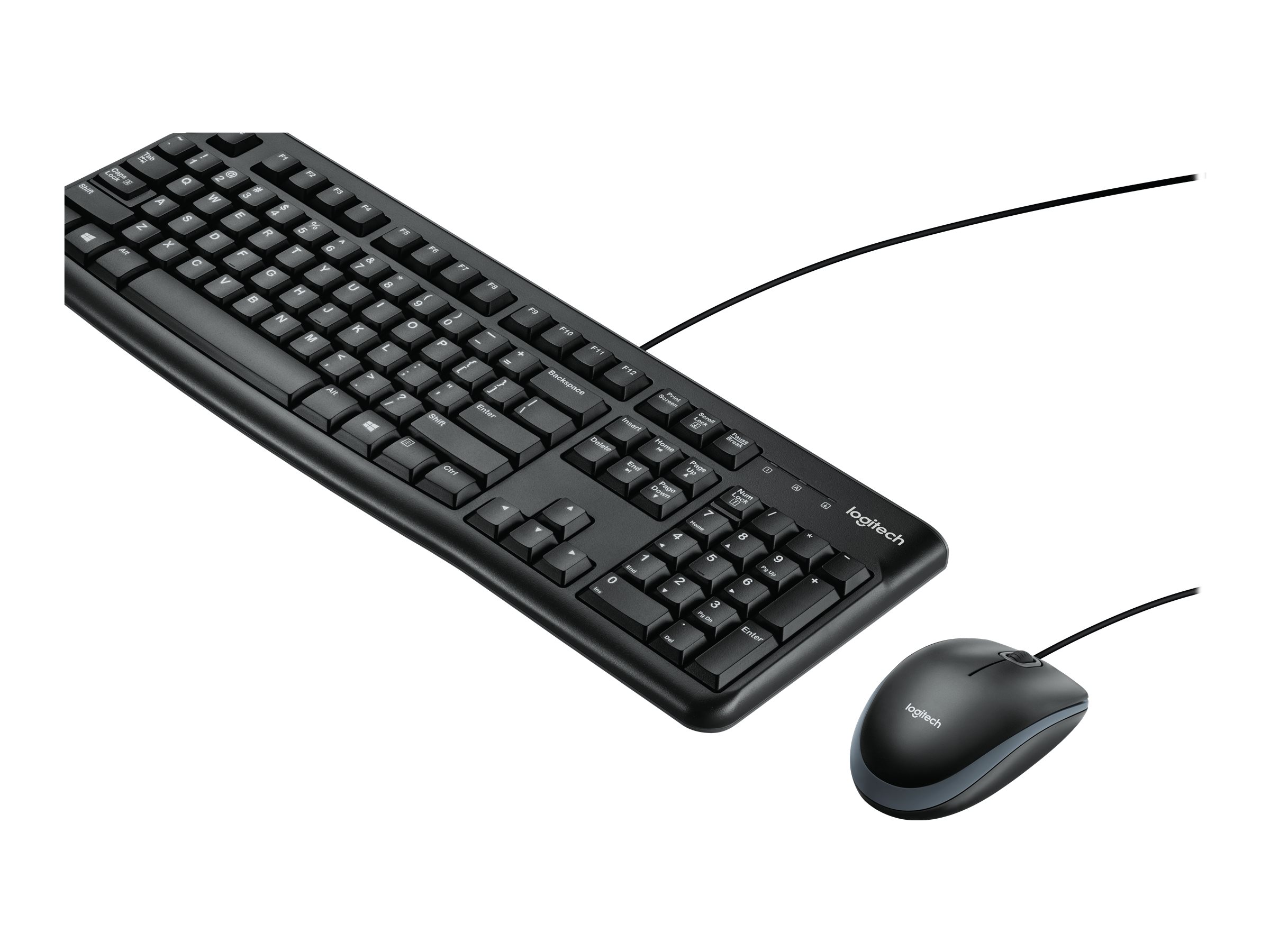 Logitech MK120 Desktop - US - Tastatur & Mus sæt - Amerikansk engelsk - Sort