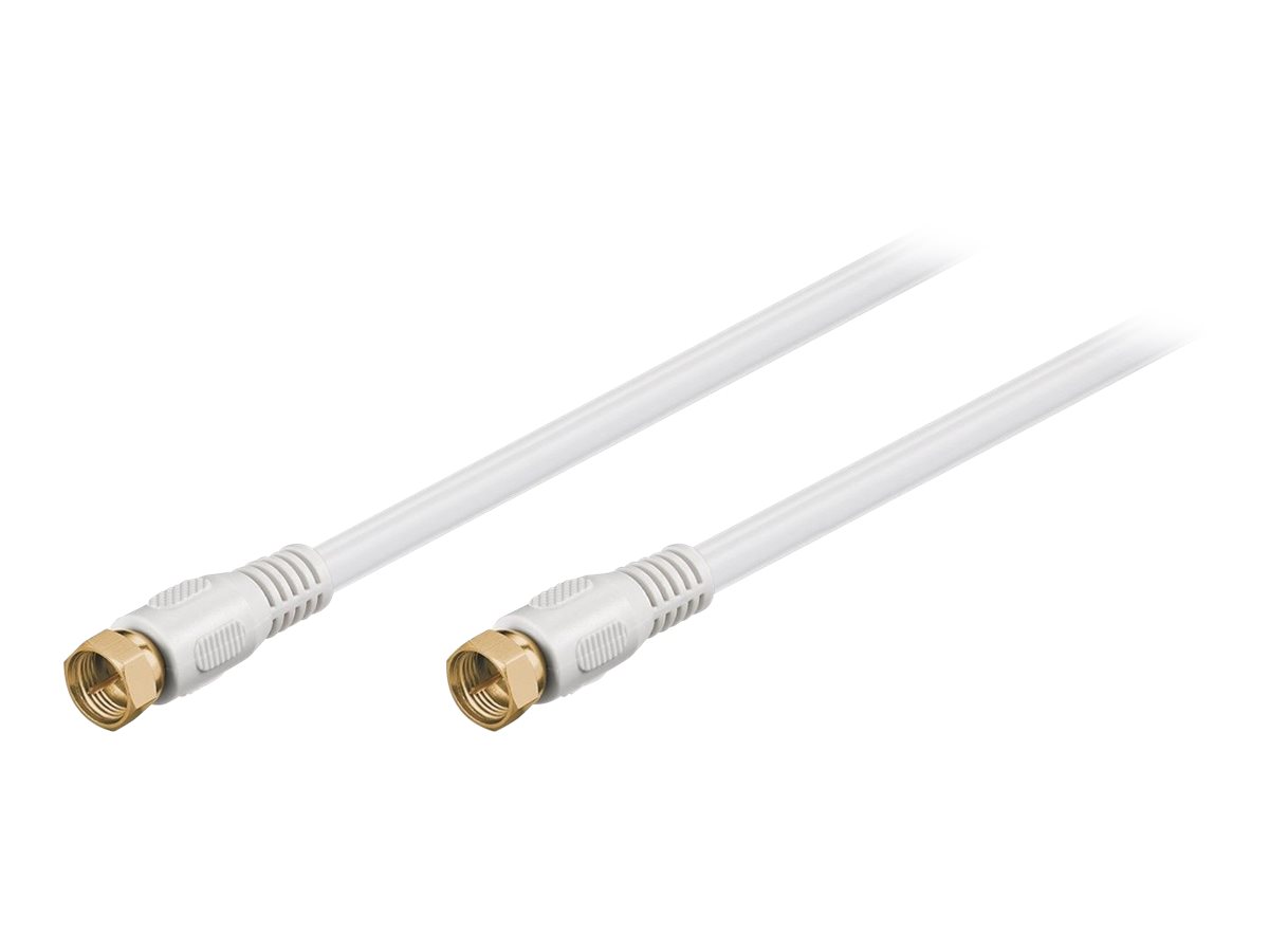 Goobay SAT-antennekabel (80 dB), dobbelt afskærmet F-stik > F-stik (fuldt afskærmet), 5 m