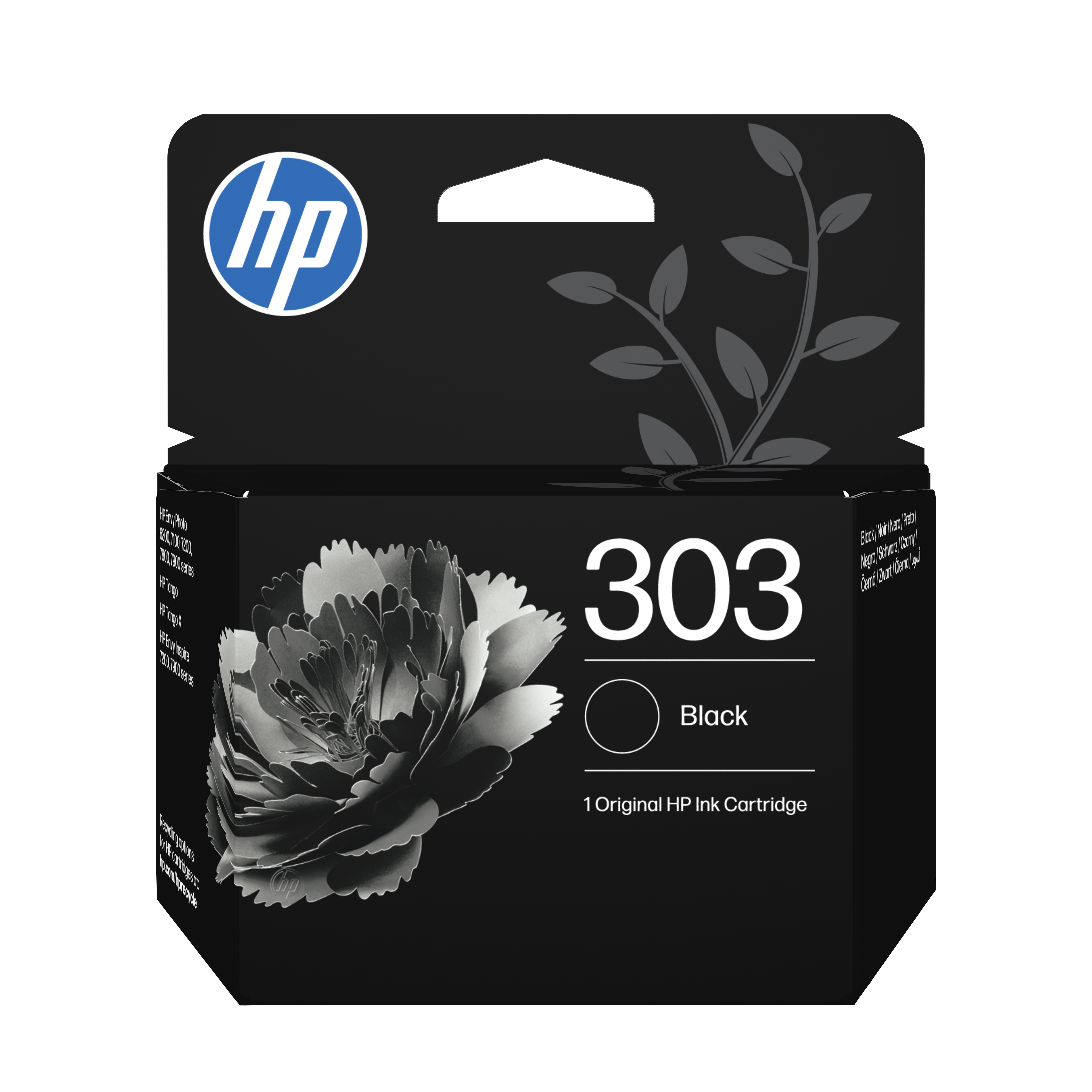 HP 303 2-pack Black/Tri-color Original s Sort, Cyan, Magenta, Gul 200 sider Blæk