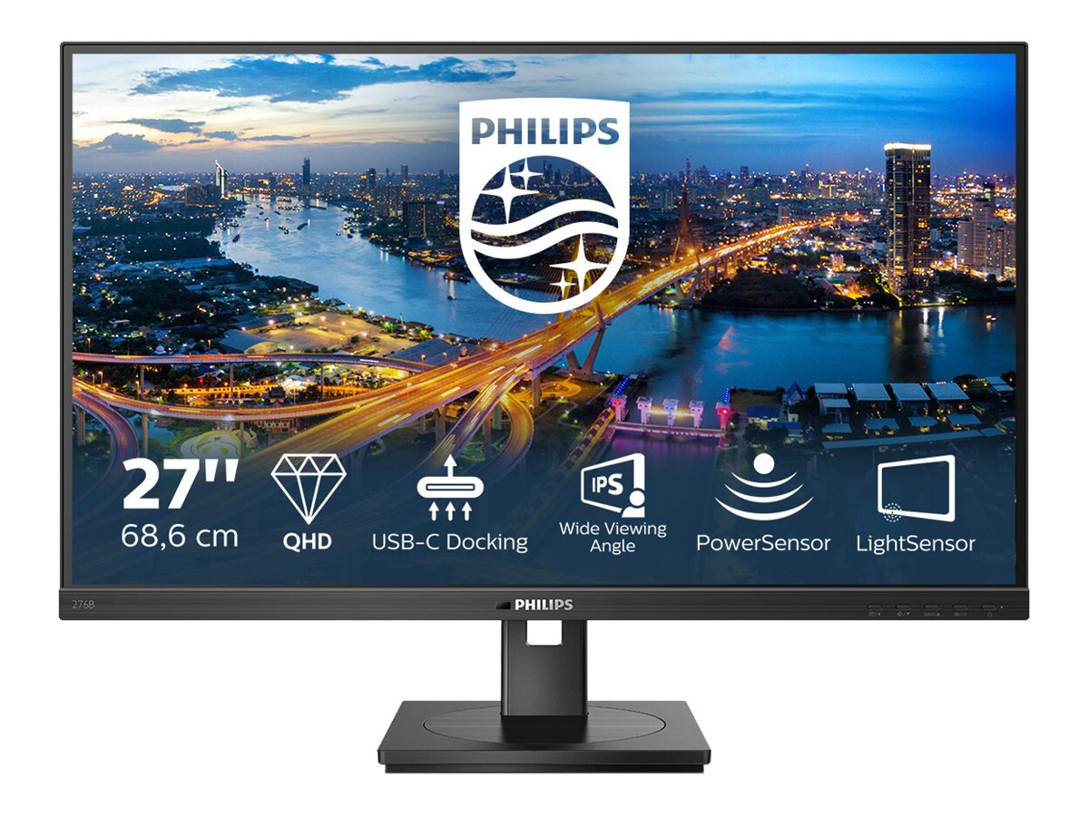 Philips B Line 276B1 27 2560 x 1440 (2K) HDMI DisplayPort USB-C 75Hz  Dockingskærm