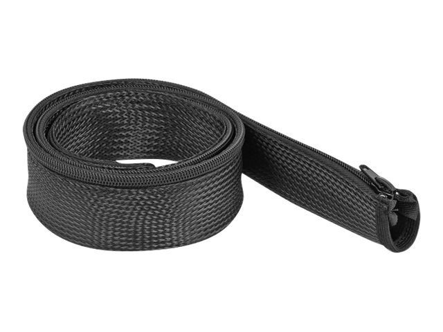 DeLOCK Braided Sleeve with zip fastener heat-resistant 1 m x 50 mm