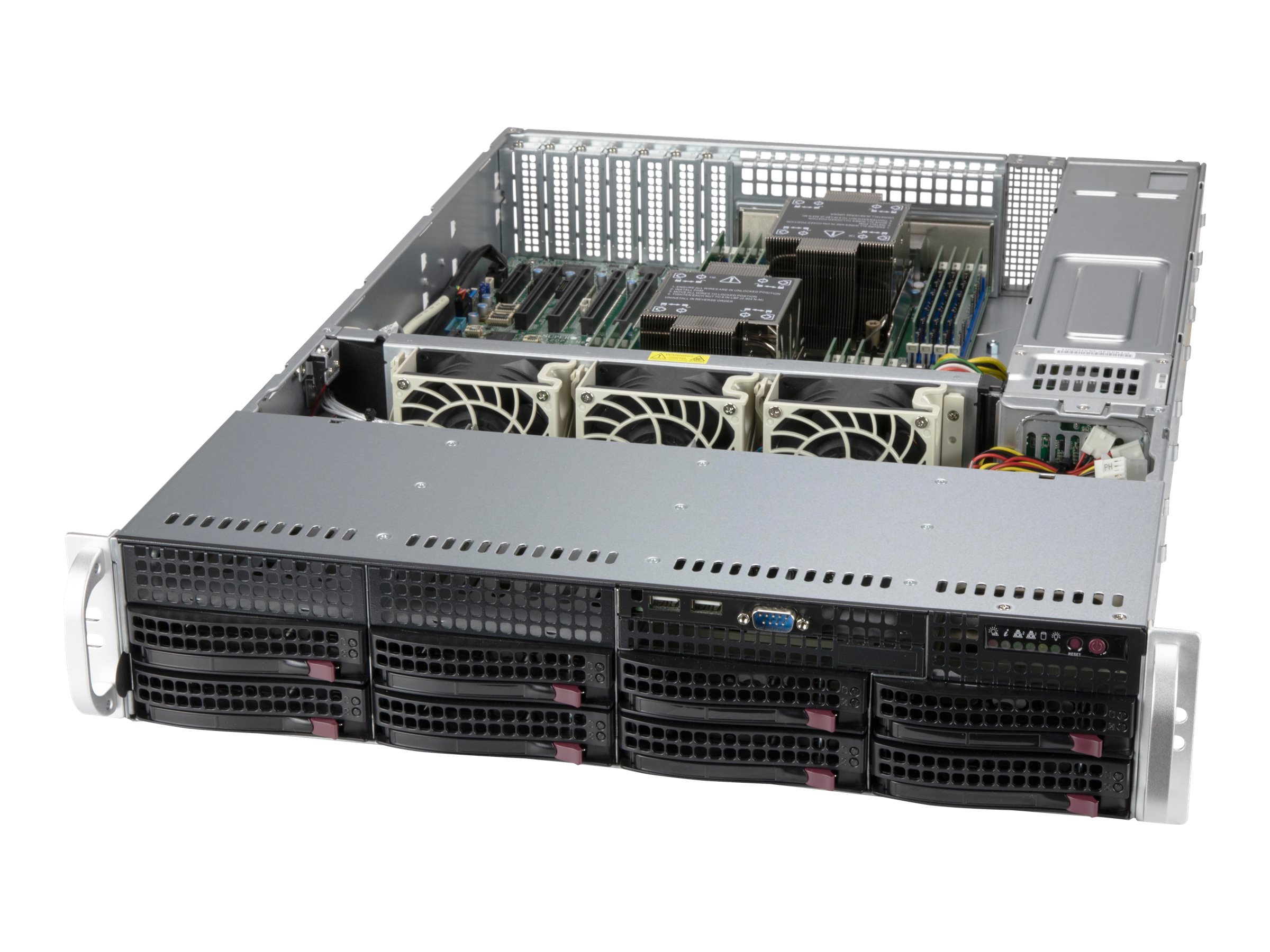 Supermicro SC825 BTQC-R1K23LPB Rackversion Forstærket forlænger ATX 1200Watt Strømforsyning Sort