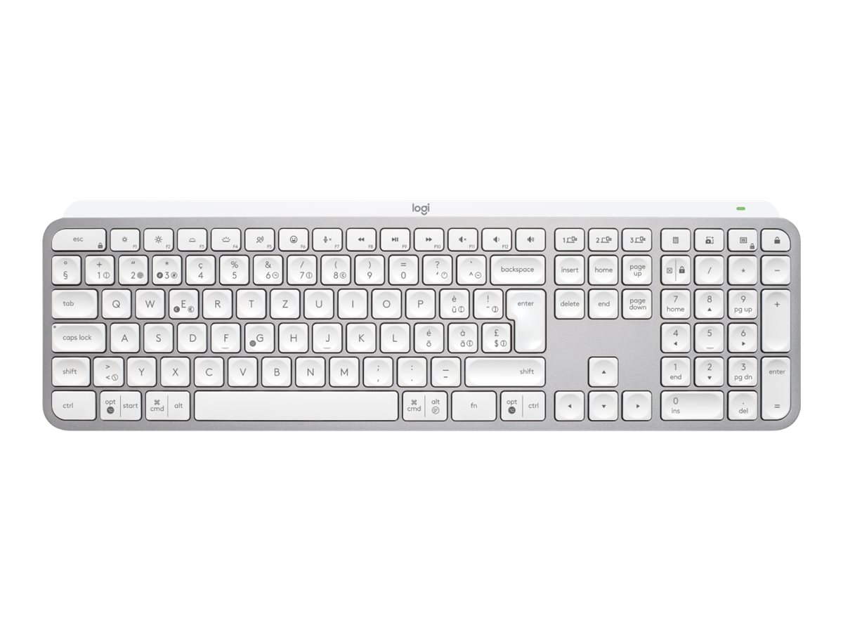 Logitech MX Keys S Tastatur Membran Ja Trådløs Tysk