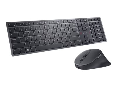 Dell Premier KM900 - keyboard and mouse set - collaboration - QWERTY - US International - graphite - Tastatur & Mus sæt - Universal - Grå