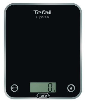 Tefal BC5005V0, Elektronisk køkkenvægt, 5 kg, 1 g, Sort, Glas, Bordplade
