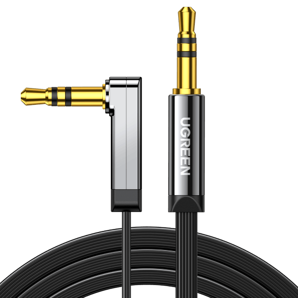 Ugreen 10599, 3.5mm, Hanstik, 3.5mm, Hanstik, 2 m, Sort