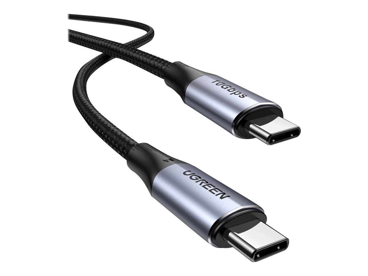 UGREEN USB-C <-> USB-C - 1m - Sort