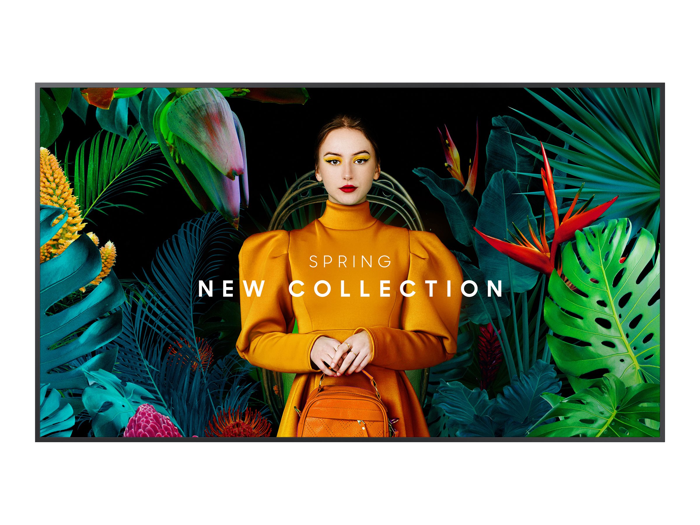 Samsung QM55C - 55 Diagonal klasse (54.6 til at se) - QMC Series LED-bagbelyst LCD paneldisplay - Crystal UHD - digital skiltning - Tizen OS - 4K UHD (2160p) 3840 x 2160 - Edge LED - sort