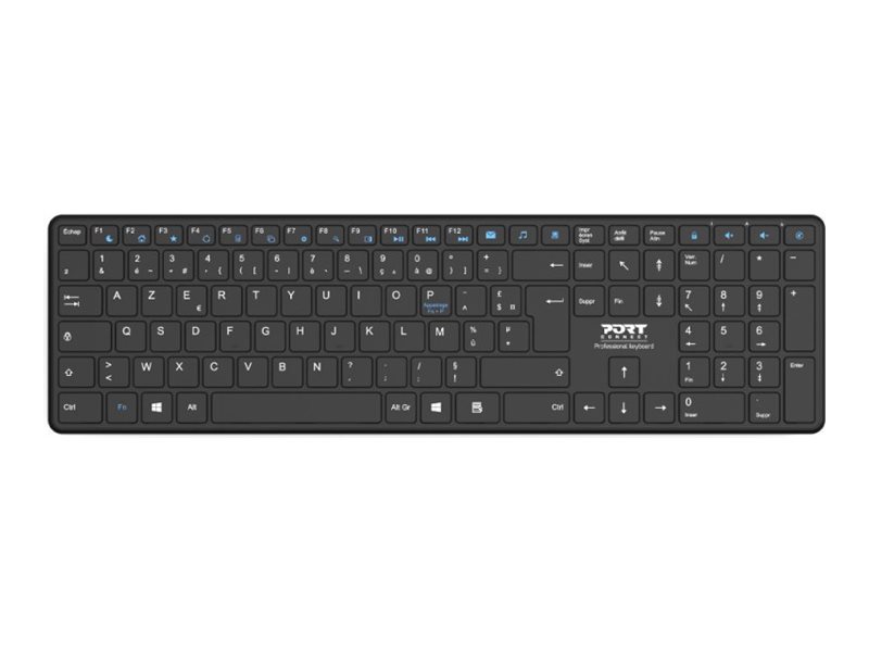 PORT Designs PORT Connect OFFICE PRO - Tastatur - Nordisk - Sort