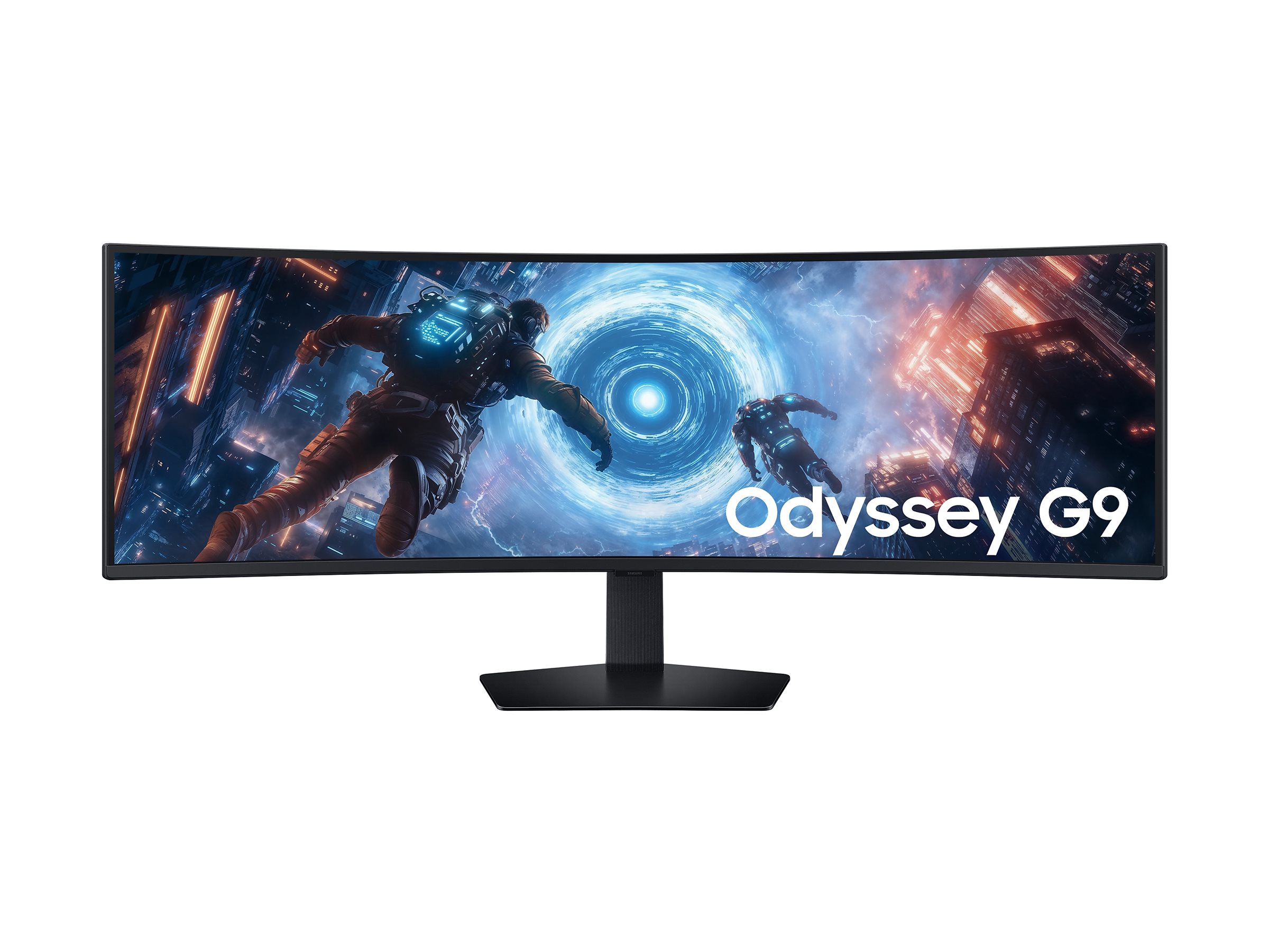 Samsung Odyssey G9 S49FG912EU - G91F Series - LED-skærm - gaming - kurvet - 49 - 5120 x 1440 Dual Quad HD @ 144 Hz - VA - 350 cd/m² - 2500:1 - DisplayHDR 600 - 1 ms - 2xHDMI, DisplayPort - sort