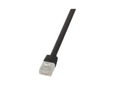 LogiLink SlimLine CAT 6 Ikke afskærmet parsnoet (UTP) 50cm Patchkabel Sort