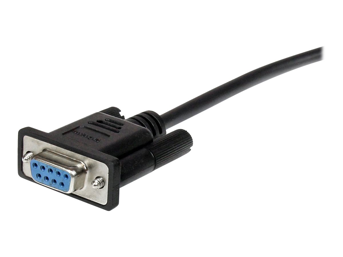 StarTech.com 0.5m Black Straight Through DB9 RS232 Serial Cable - DB9 RS232 Serial Extension Cable - Male to Female Cable - 50cm (MXT10050CMBK)