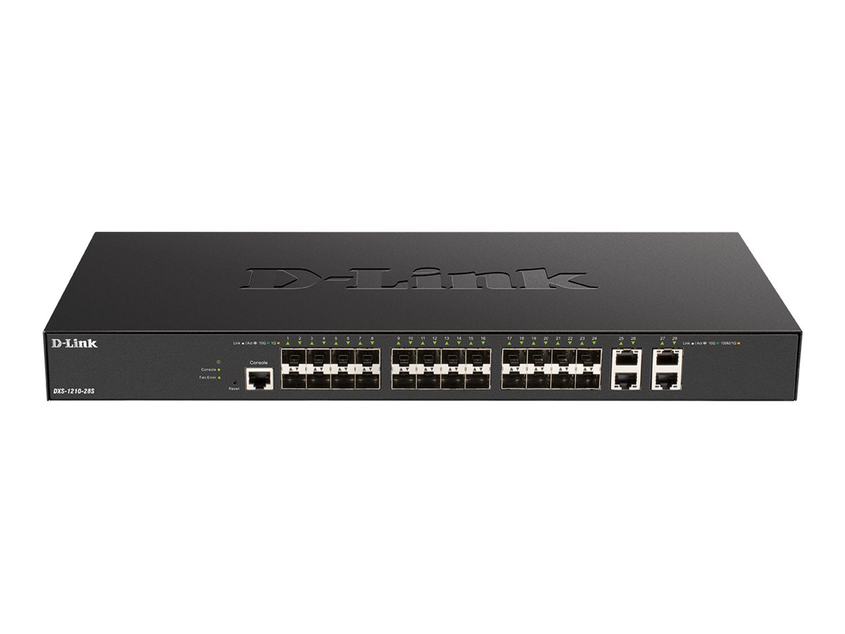 D-Link DXS-1210-28S 10G administreret switch - 24x SFP+ + 4x 10G RJ45