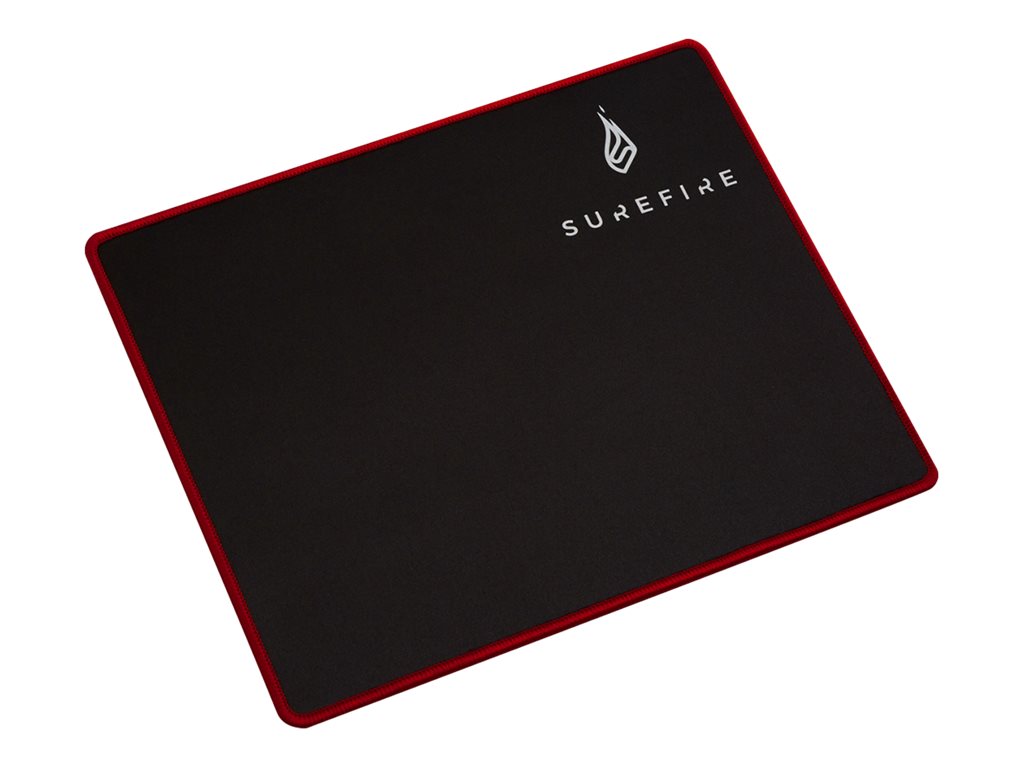 Surefire Gaming Silent Flight 320 - Gaming Musemåtte - 32 x 26 cm. - Sort/Rød
