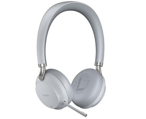 Trådløst headset – Yealink BH72 med ladestand (lys grå)