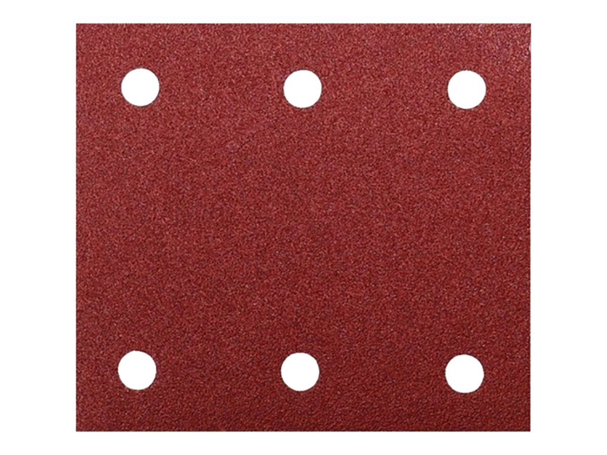 Makita - Sandpapirsark - for træ, metal, stå, malet træ - 10 stykker - rektangulær - kornstørrelse: P80 - 102 mm x 114 mm
