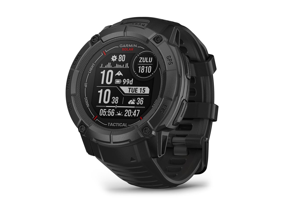 Garmin Instinct 2X Solar - Tactical Edition Str. ONE SIZE Sort Unisex