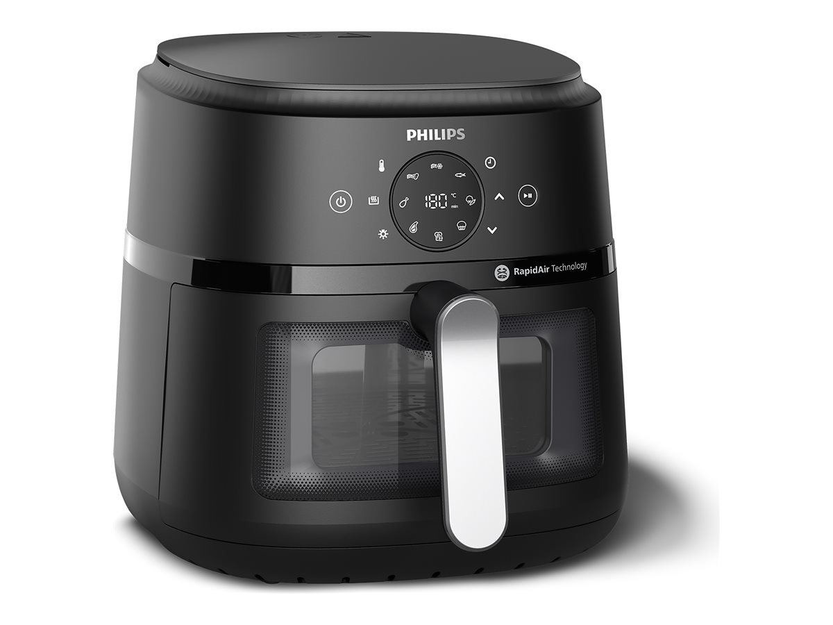 Philips 2000 Series NA231 - Varmluftsrister - 6.2 liter - 1.7 kW - sort/ sølv