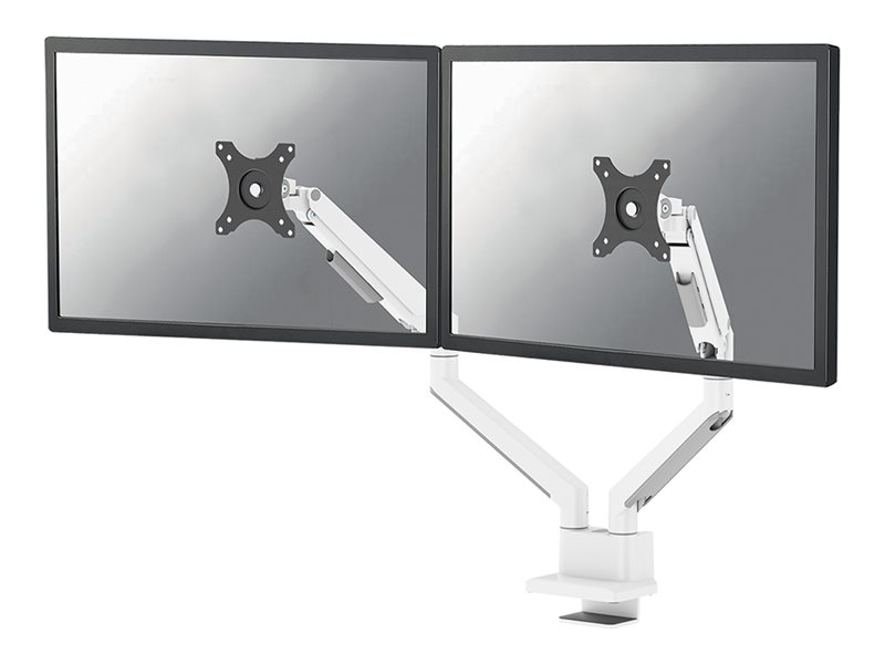 Neomounts NEXT Slim DS70-250WH2 mounting kit - full-motion - for 2 monitors - white