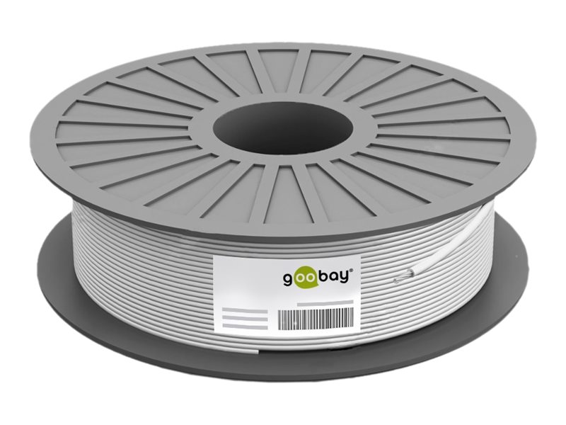 goobay CAT 6 SFTP, PiMF 100m Bulkkabel Hvid