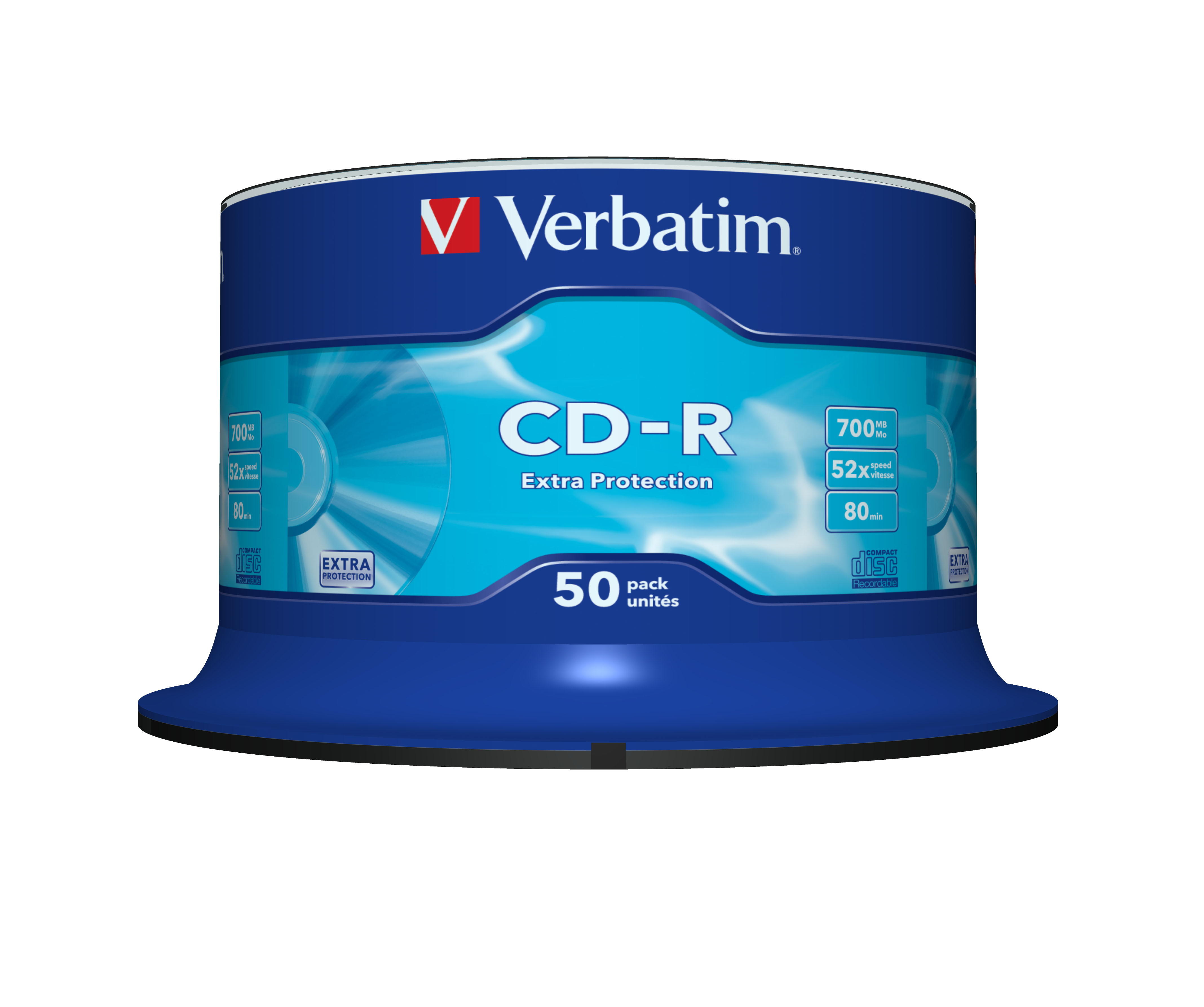 CD-R DataLife 52x 700MB Extra Protection 50 Pack Spindel