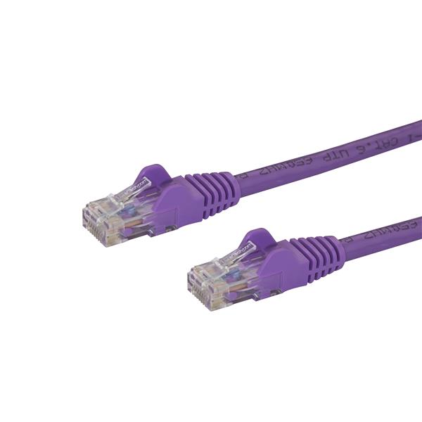 StarTech.com 10m CAT6 Cable - Purple Snagless CAT 6 Wire - 100W RJ45 UTP 650MHz Category 6 Network Patch Cord UL/TIA (N6PATC10MPL) CAT 6 Ikke