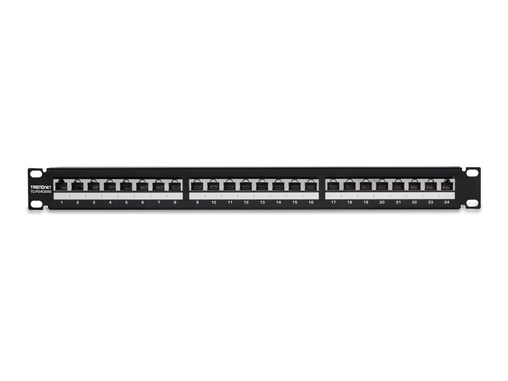 TRENDnet TC-P24C6AS 24-port Cat6A Shielded 1U Patch Panel