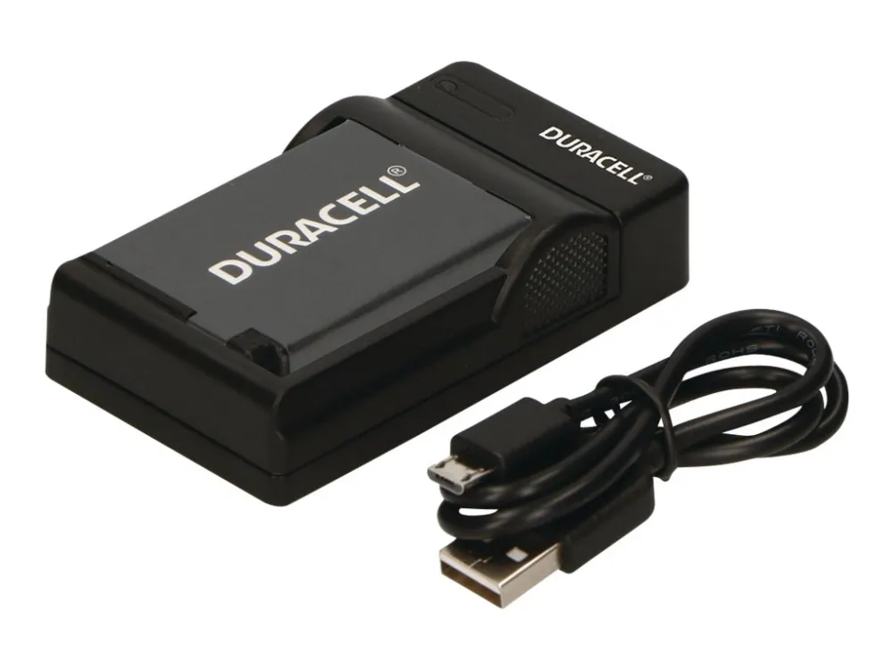 Duracell DRC5913, USB, Indendørs batterioplader, Canon NB-12L, Sort, 5 V, 5 V