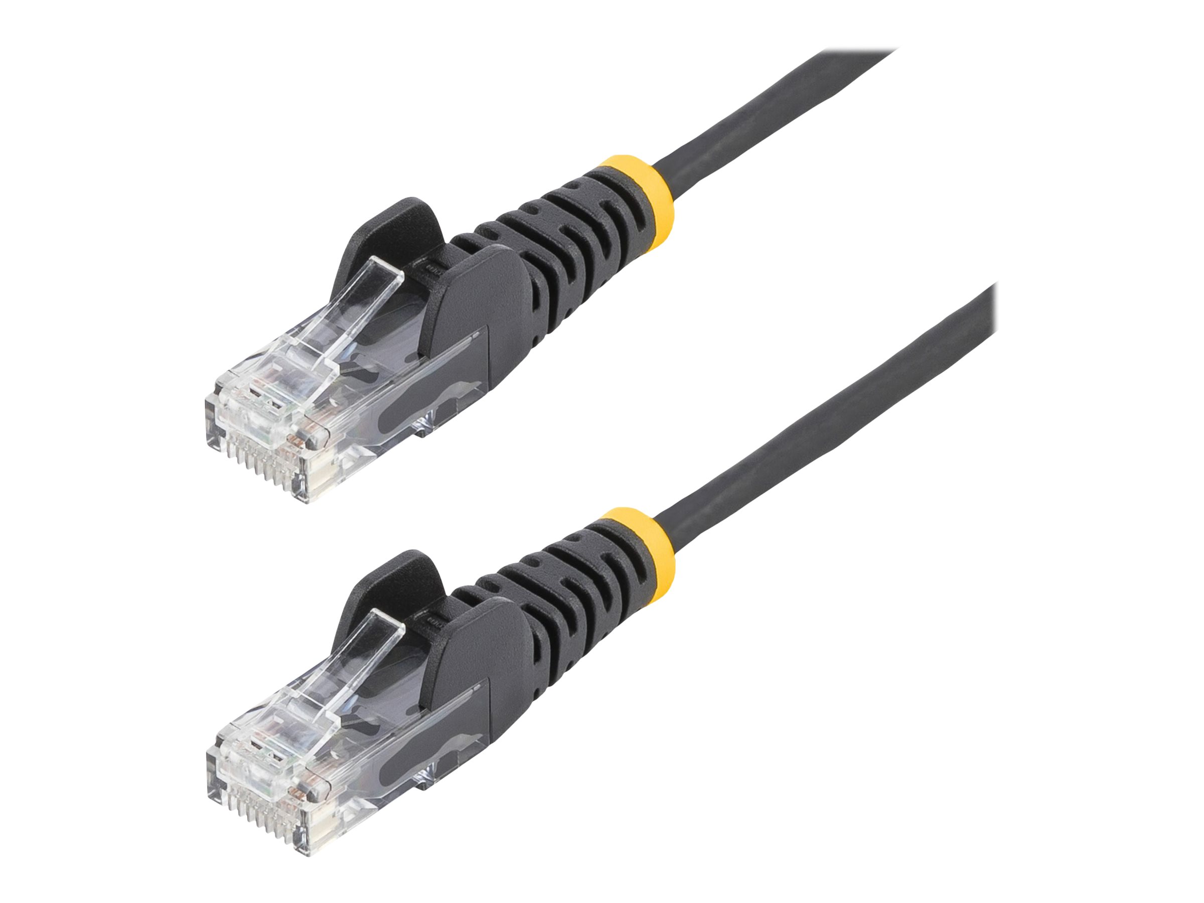 StarTech.com 3m CAT6 Cable - Black Slim CAT6 Patch Cord - Snagless - LSZH - patch cable - 3 m - black - Sort - 3m