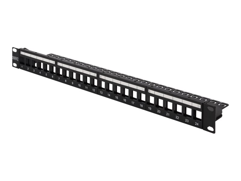 Digitus Dn-91411-lf Patch Panel 1u Sort Cat 5e, Cat 6, Cat 6a 1u