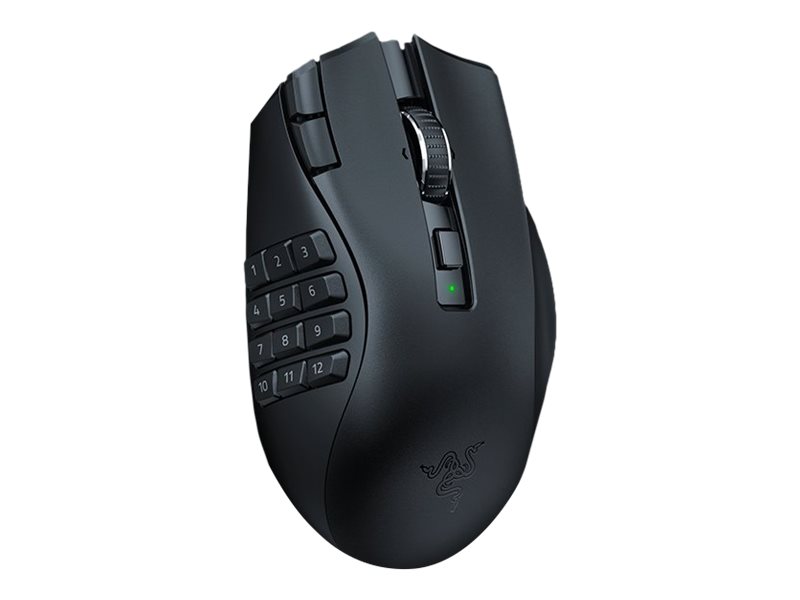 Razer Naga V2 HyperSpeed - Mus - ergonomisk - højrehåndet - optisk - 21 knapper - trådløs - Bluetooth, 2.4 GHz - trådløs modtager (USB)