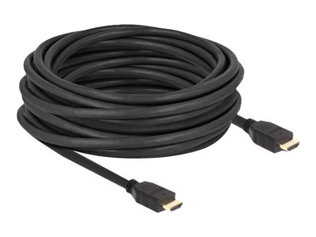 Delock HDMI-kabel med Ethernet 10m Sort