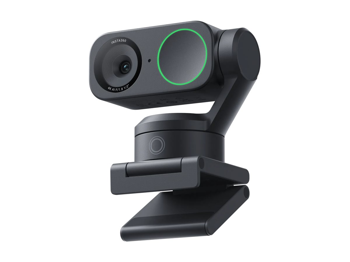 Insta360 Link 2 - Webcam - panonering / hældningsvinkel - farve - 4096 x 2160 - audio - H.264, MJPEG - DC 5 V