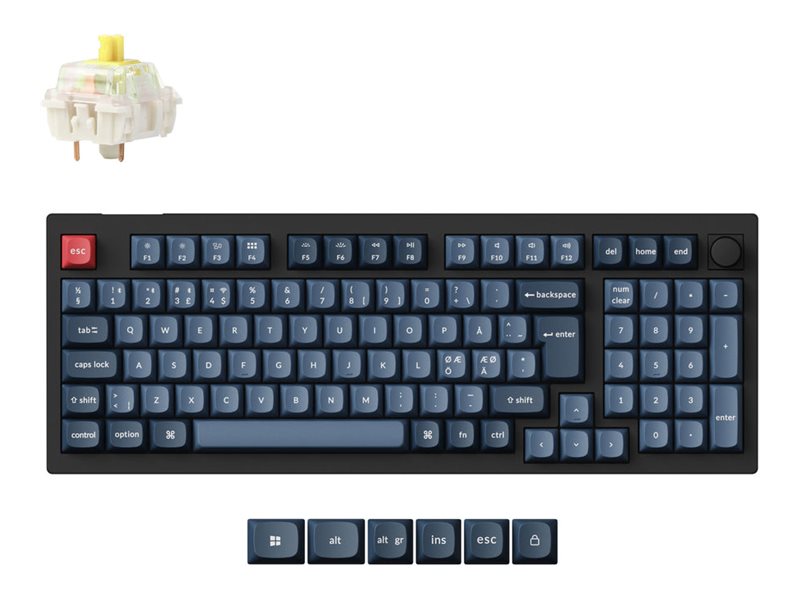Keychron V5 Max Tastatur Mekanisk RGB Trådløs Kablet Nordisk billede