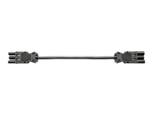 Bachmann Strøm GST18 (female) - Strøm GST18 (male) Sort Forlængerkabel til strøm