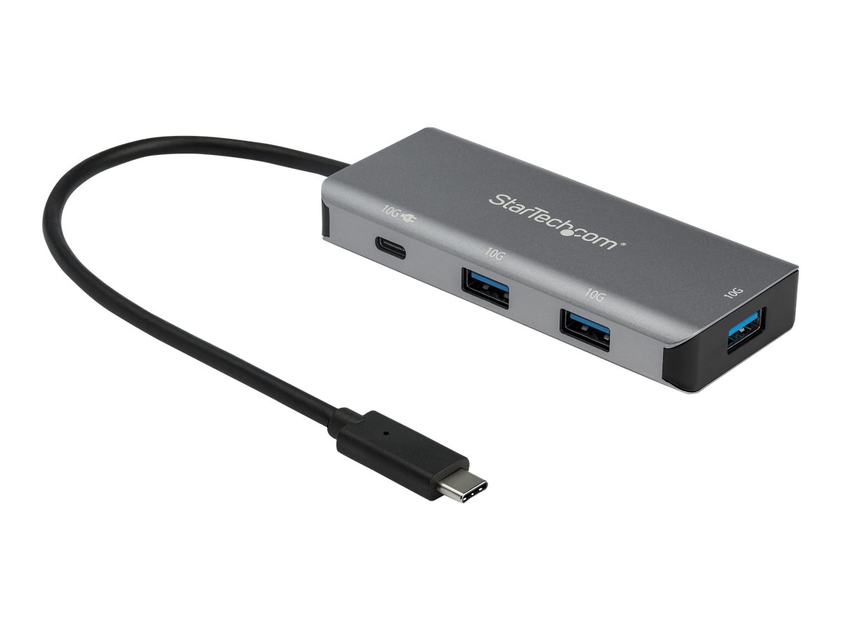 StarTech.com 4 Port USB C Hub to 3x USB-A 1x USB-C - 10Gbps USB 3.1 Gen 2 Type C Hub - 100W Power Delivery Passthrough Charging - Portable Hub 4 porte