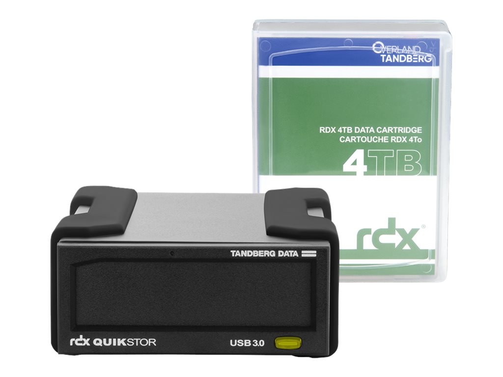 Overland-Tandberg 8866-RDX, Lagringsdrev, RDX-patron, USB 3.2 Gen 1 (3.1 Gen 1), HDD, Sort, UL 60950, CSA C22.2 No. 60950, IEC 60950/ EN60950 FCC 47CFR, part 15, class B, CISPR22, class B,...