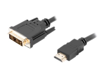 HDMI til DVI-D kabel 1,8 m - Lanberg - sort