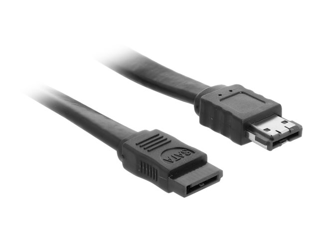 DeLOCK Seriel ATA intern til ekstern-kabel Sort 1m