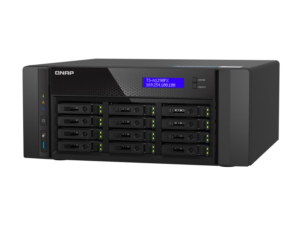 Qnap Ts-h1290fx Nas Tower Epyc 7302p 128 Gb Ddr4 0 Tb Quts Hero Sort