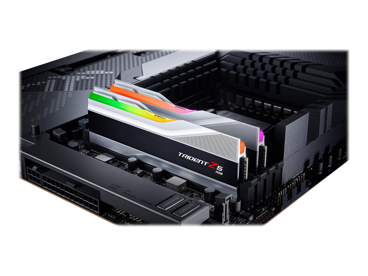G.Skill Trident Z5 RGB DDR5-5600 - 32GB - CL40 - Dual Channel (2 pcs) - Intel XMP - Sølv med RGB