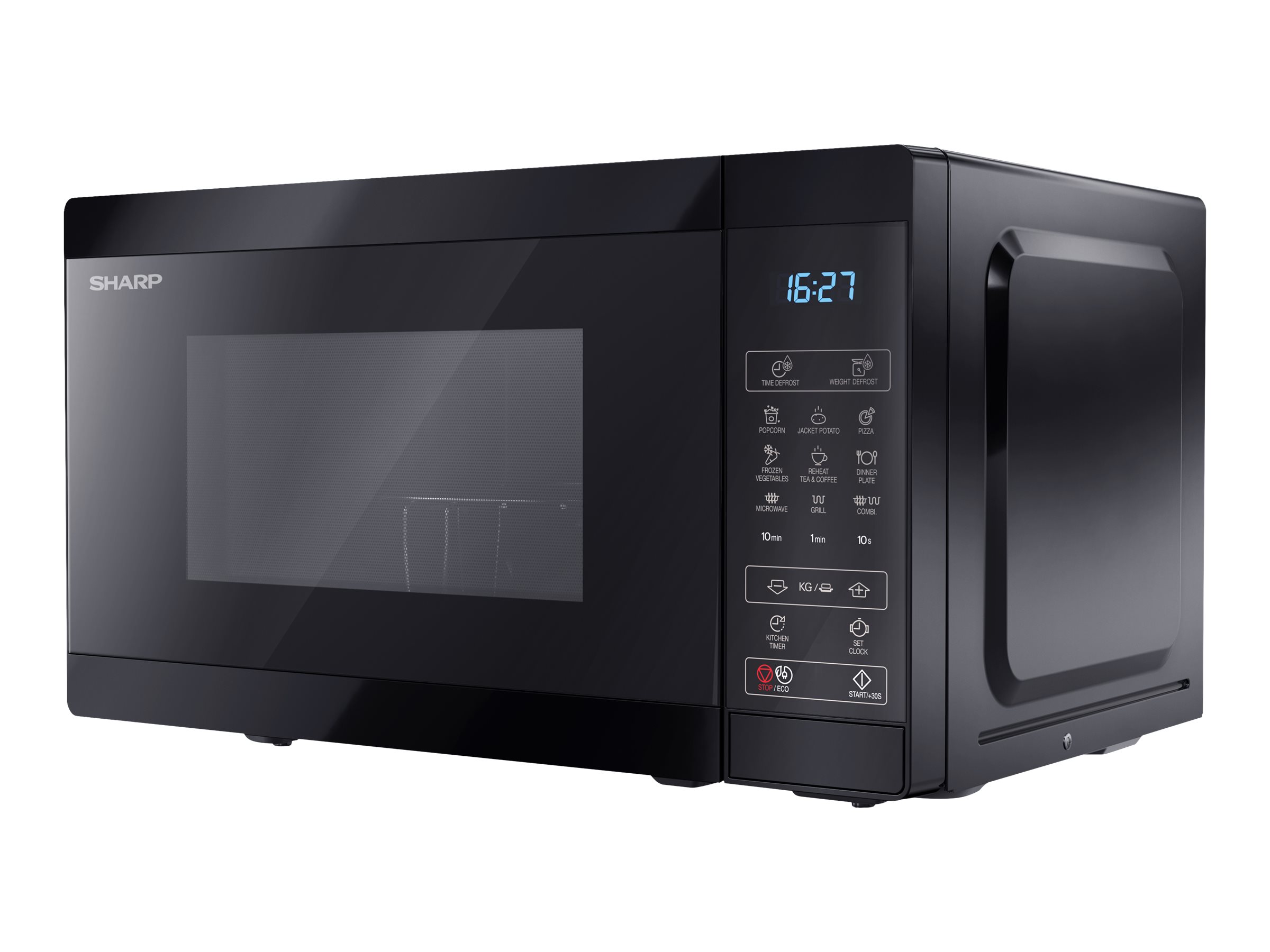 Sharp YC-MG02E-B - microwave oven with grill - freestanding - black
