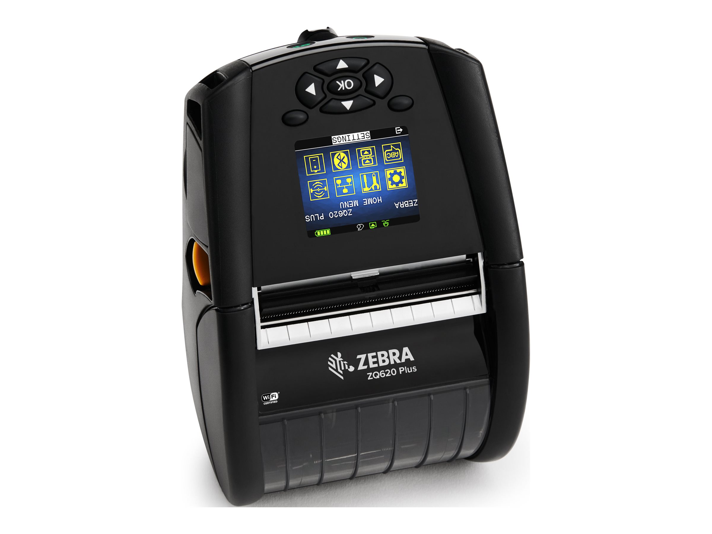 Zebra ZQ600 Series ZQ620 Plus - Etiketprinter - direkte termisk - Rulle (7,9 cm) - 203 dpi - op til 115 mm/sek. - Wi-Fi(ac), Bluetooth 4.2 LE, USB, NFC, RS232C
