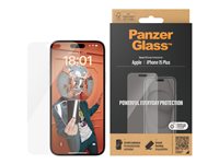 PanzerGlass™ | Classic-Fit - Skærmbeskyttelse til mobiltelefon - Krystalklar | Apple iPhone 15 Plus